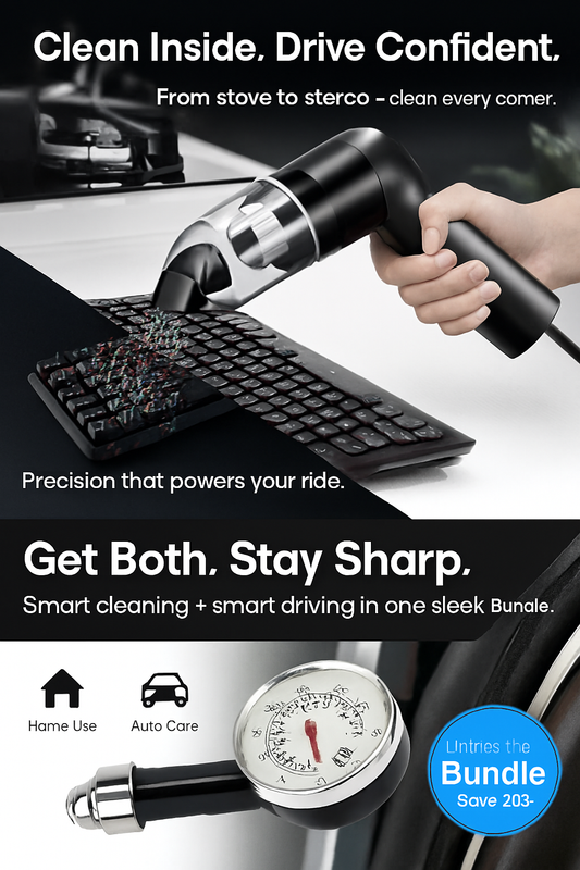 Multipurpose Air Blower & Tire Safety Duo