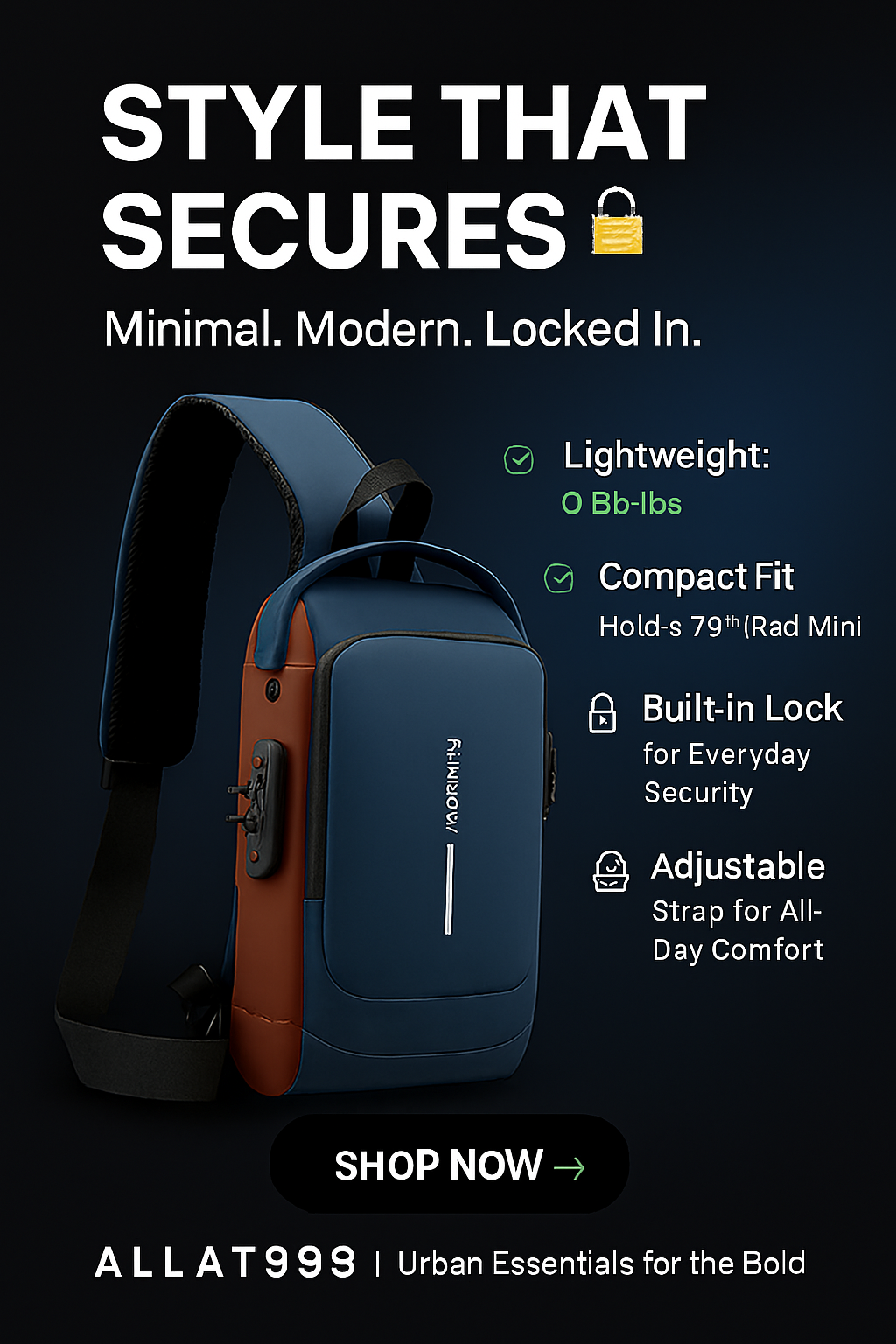 Sling Bag for Men & Women