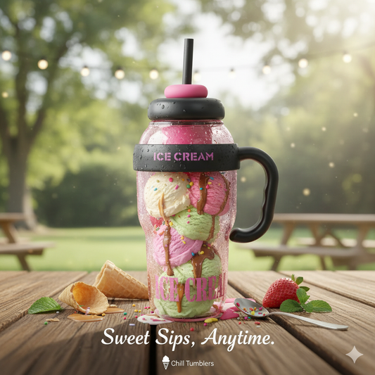 Water Bottle with Handle and Straw