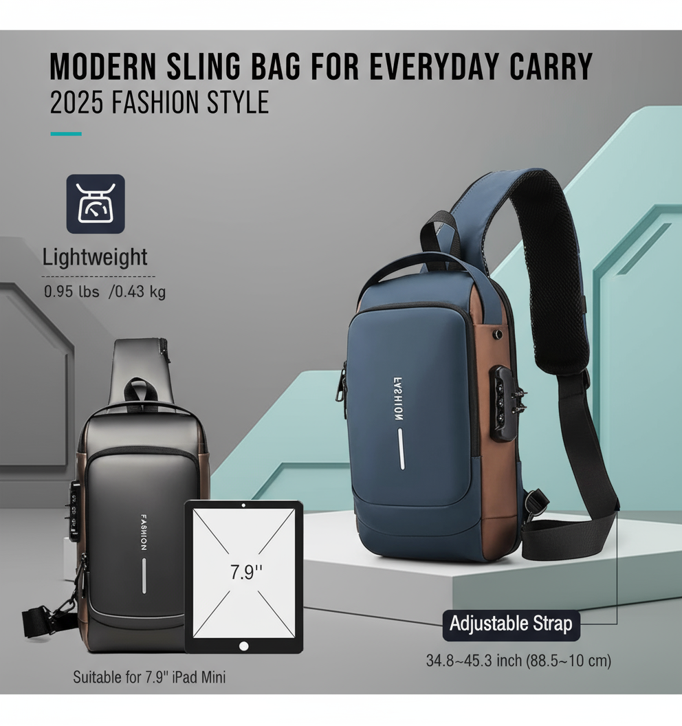 Sling Bag for Men & Women
